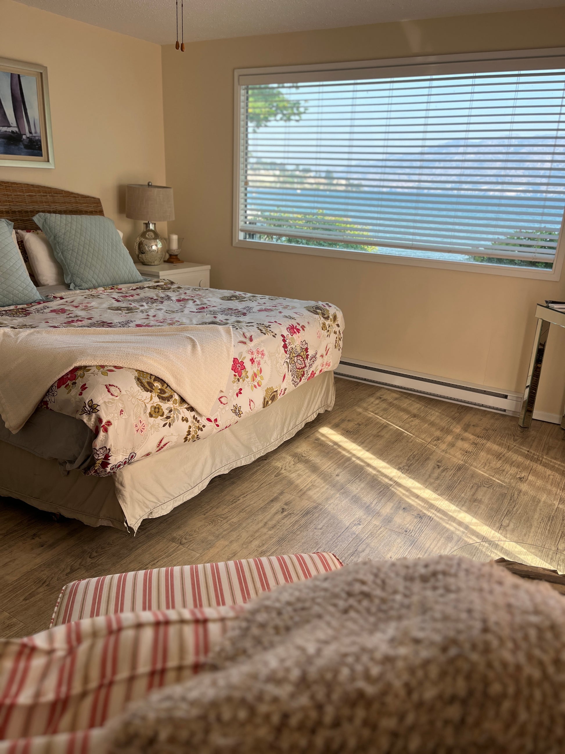 Professionally cleaned bedroom ready for showing.